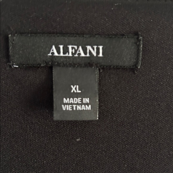 Alfani Women Top - Black & Brown Animal Print XL sleeves r sheer and body lined - Picture 3 of 8